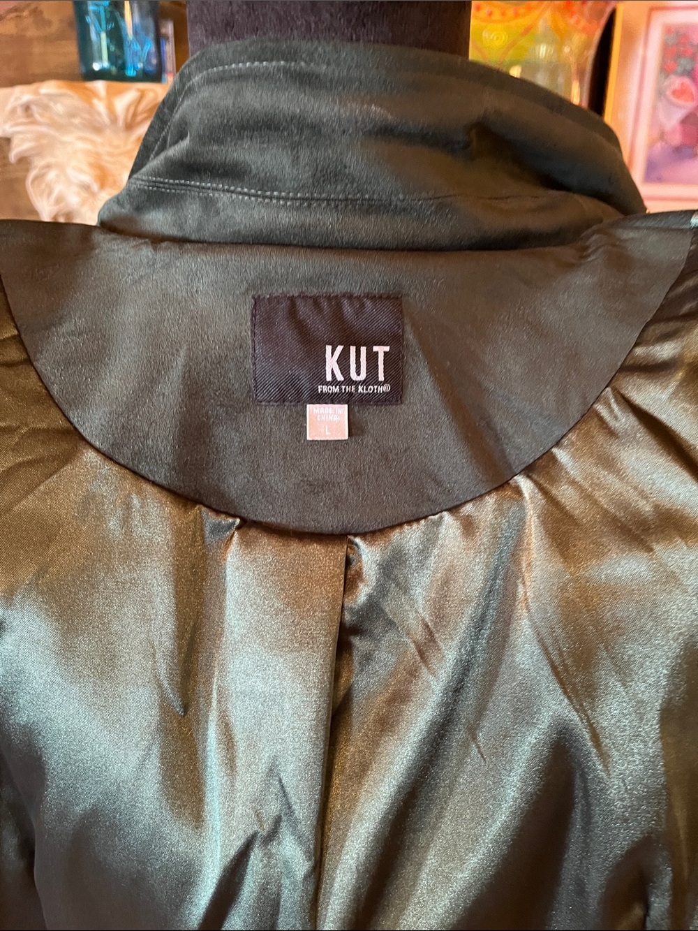 Kut from the Kloth Kids Olive Green Raincoat